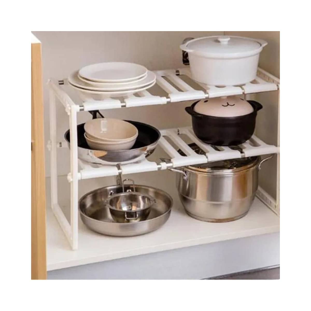 Organizador Doble de Acero Inoxidable - Imagen 4