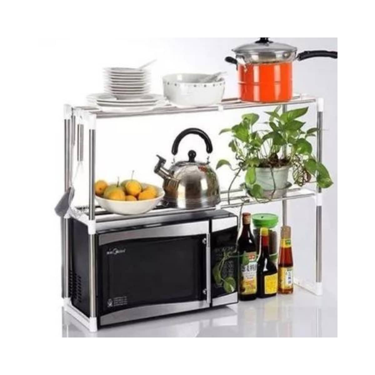Organizador Triple de Acero para Microondas - Imagen 4