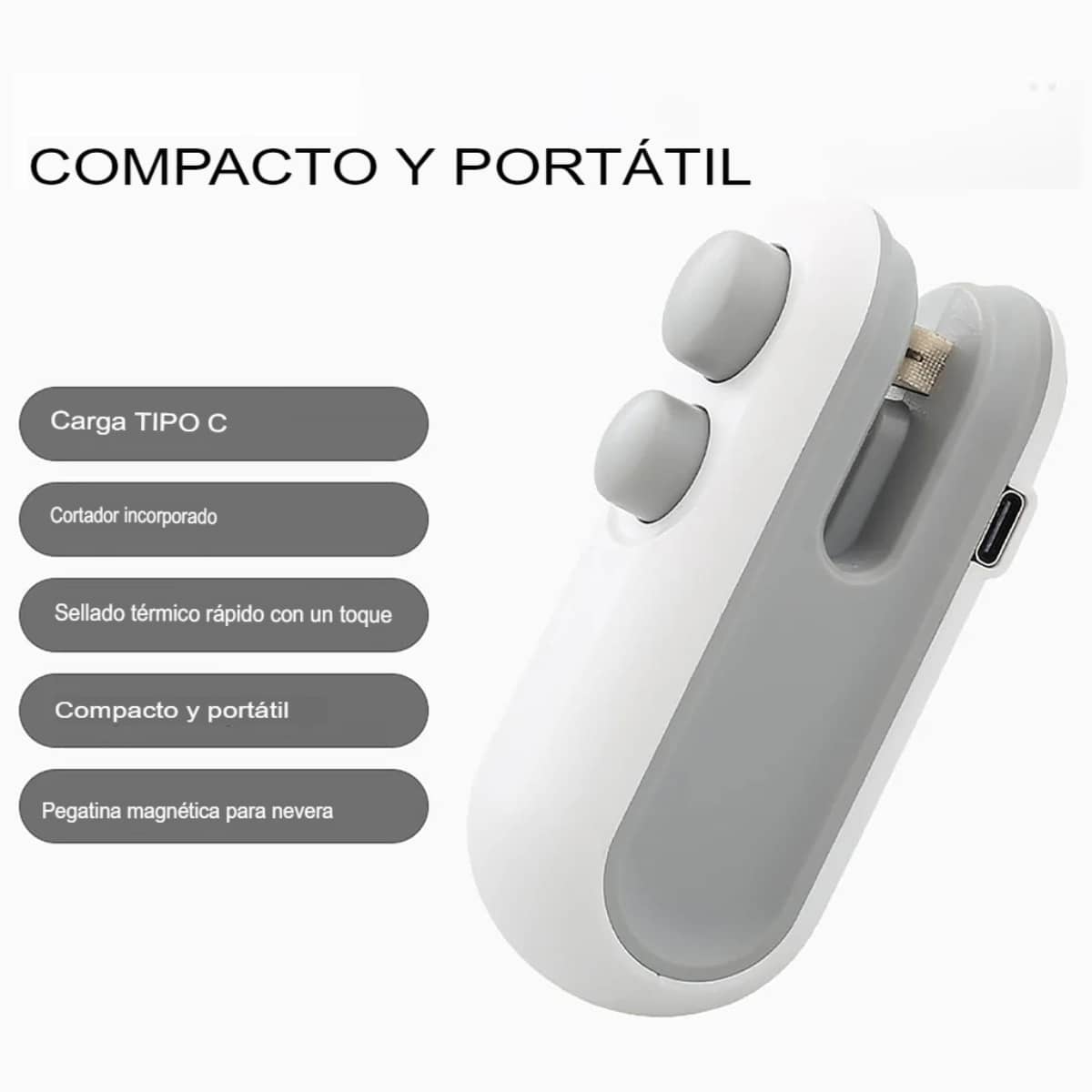Mini Sellador de Bolsas Recargable - Imagen 5