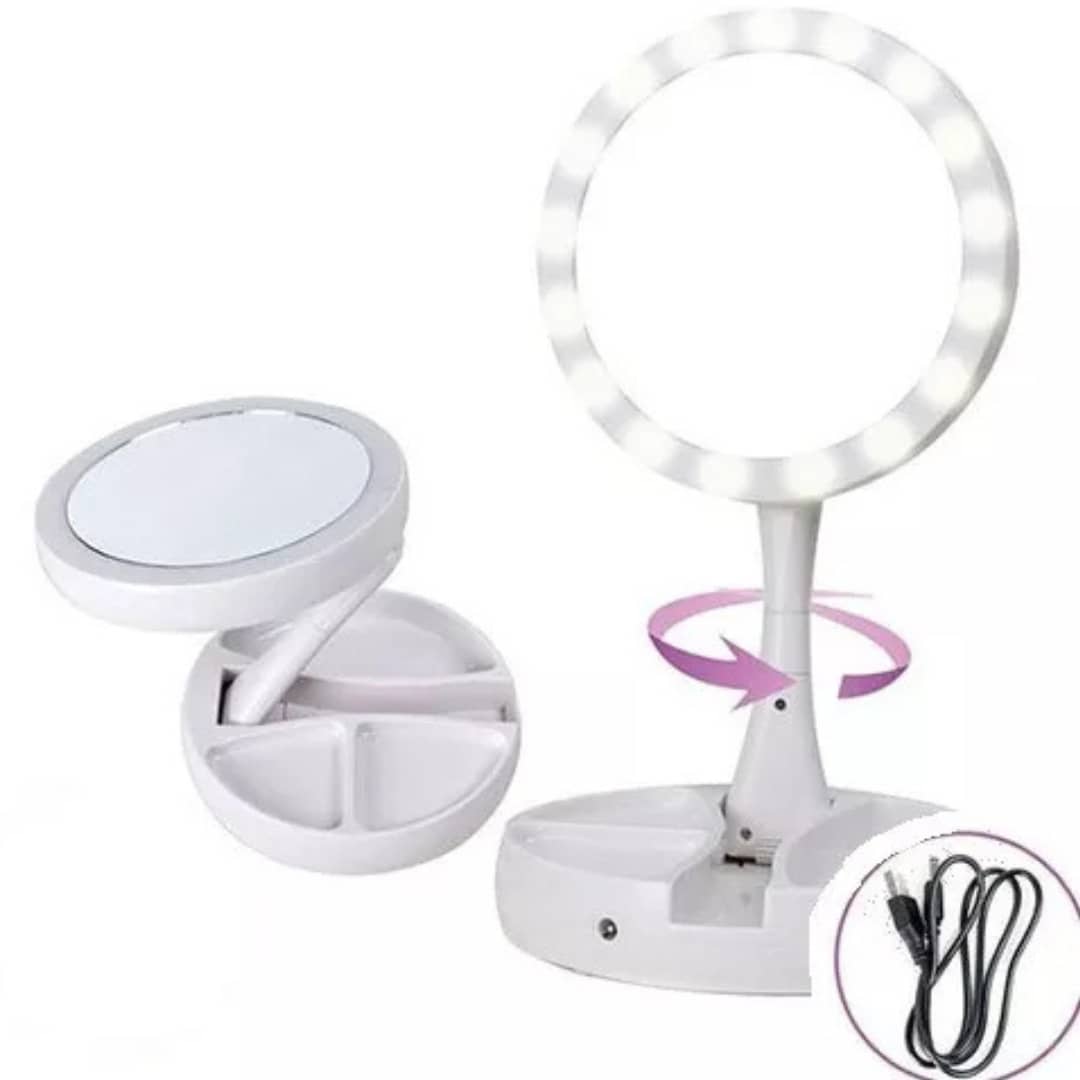 Espejo Doble LED con Aumento x10 - Imagen 3