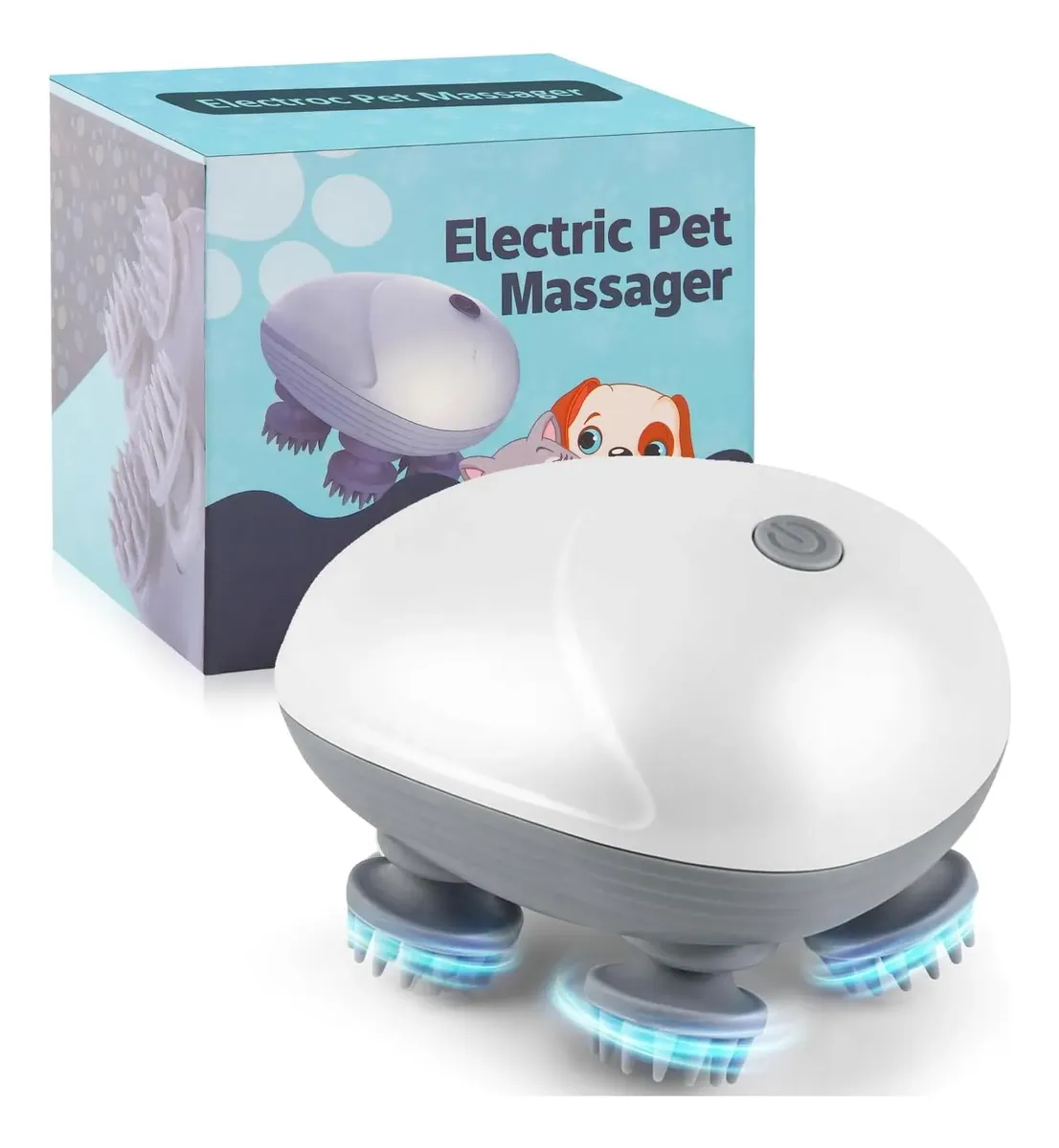Masajeador Eléctrico USB para Gatos y Perros