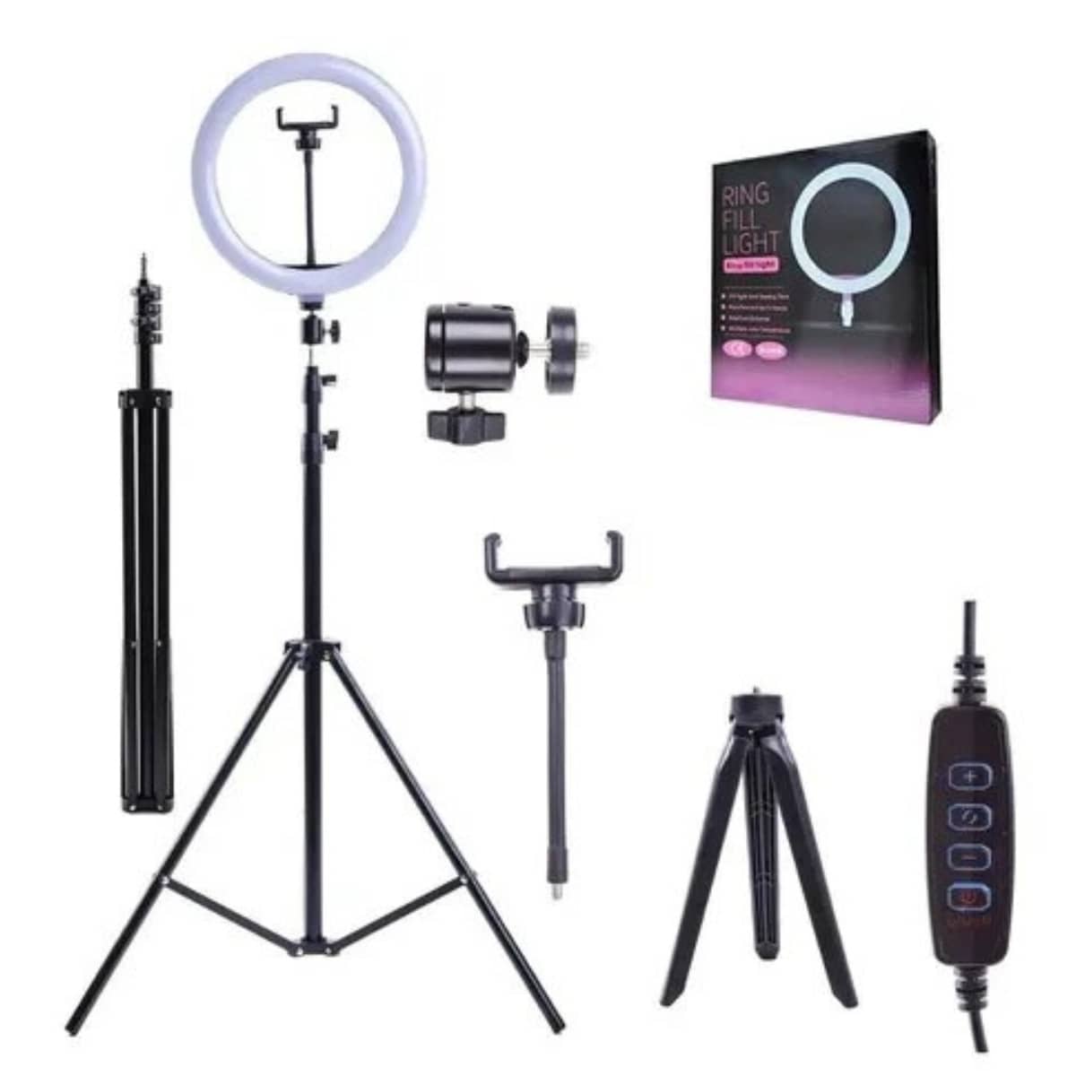Aro de Luz LED 26 cm con Trípode 2.1 m - Imagen 5