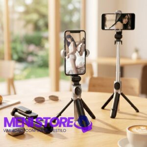 Trípode Bastón Selfie Bluetooth 3 en 1
