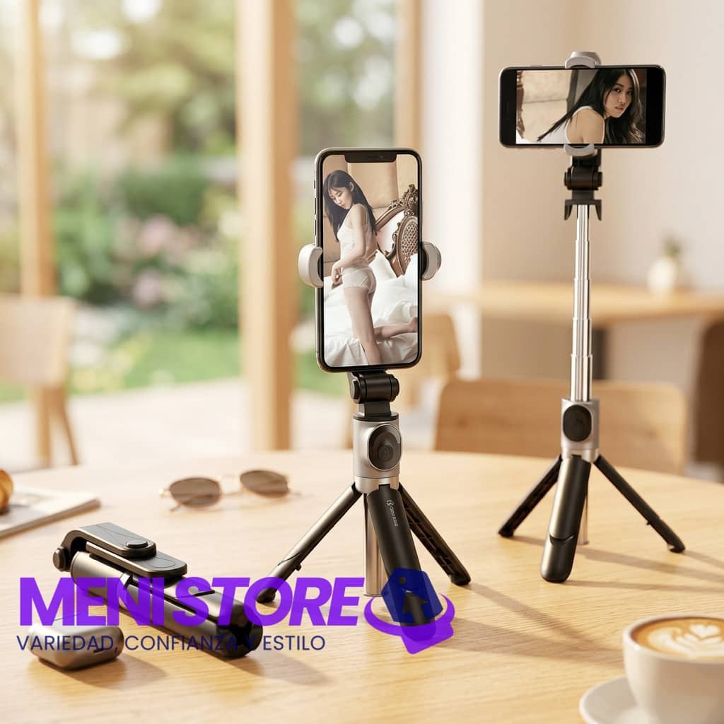 Trípode Bastón Selfie Bluetooth 3 en 1