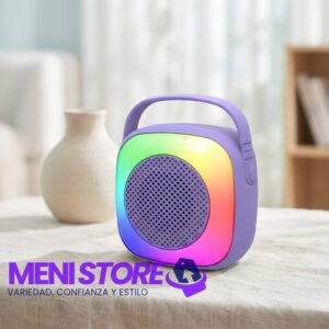 Altavoz Bluetooth Cuadrado RGB