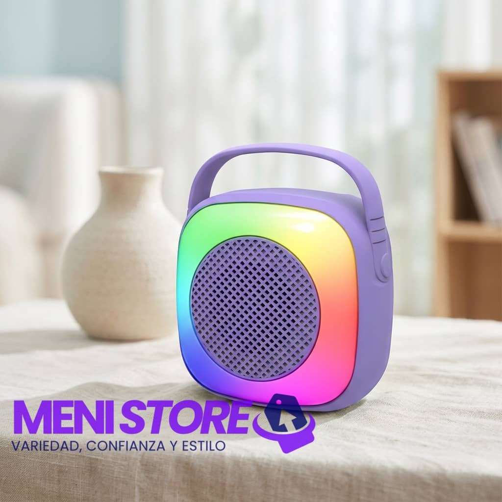 Altavoz Bluetooth Cuadrado RGB