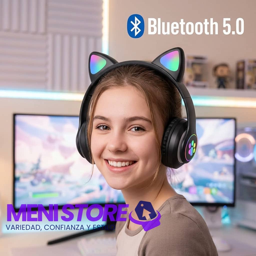 Audífonos Bluetooth 5.0 Pata de Gato - Imagen 5