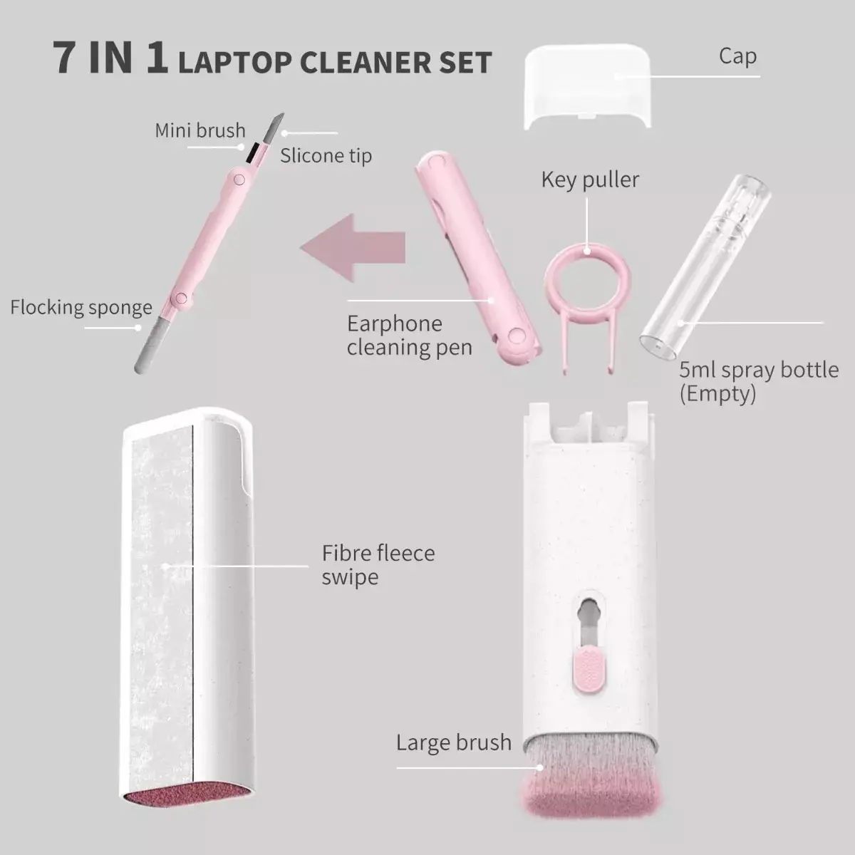 Kit de Limpieza 7 en 1 para Teclados - Imagen 5