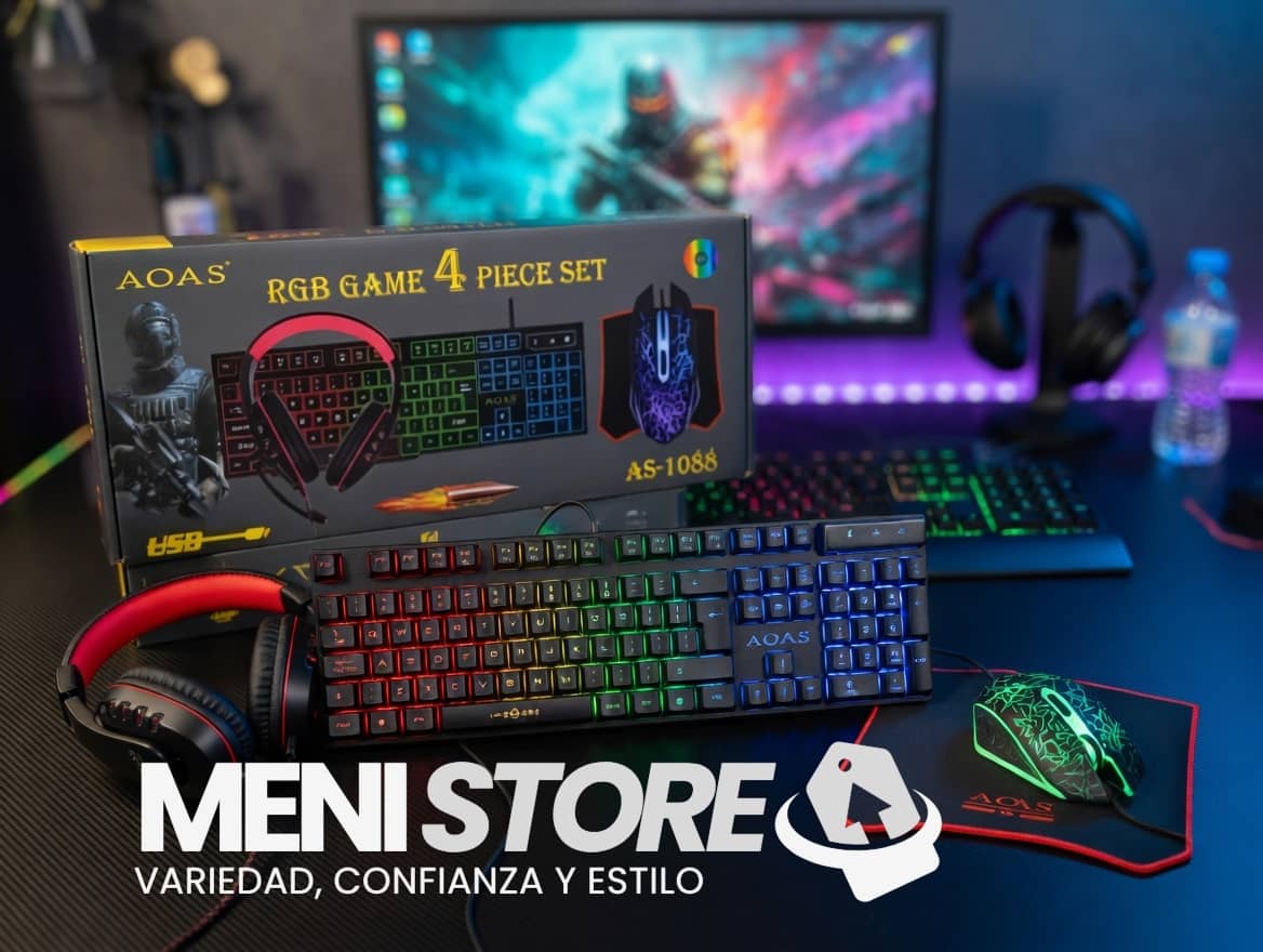 Kit Gamer RGB AOAS 4 en 1