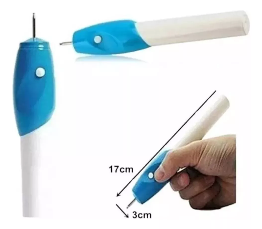 Lapiz Grabador Vidrio Patente Pilas - Imagen 2