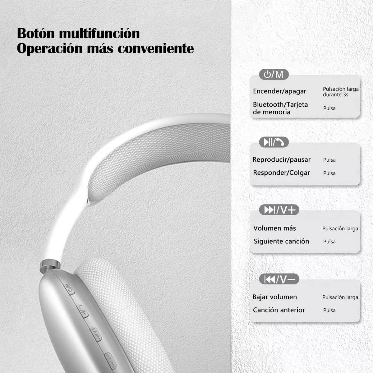 Audífonos Bluetooth P9 - Imagen 3